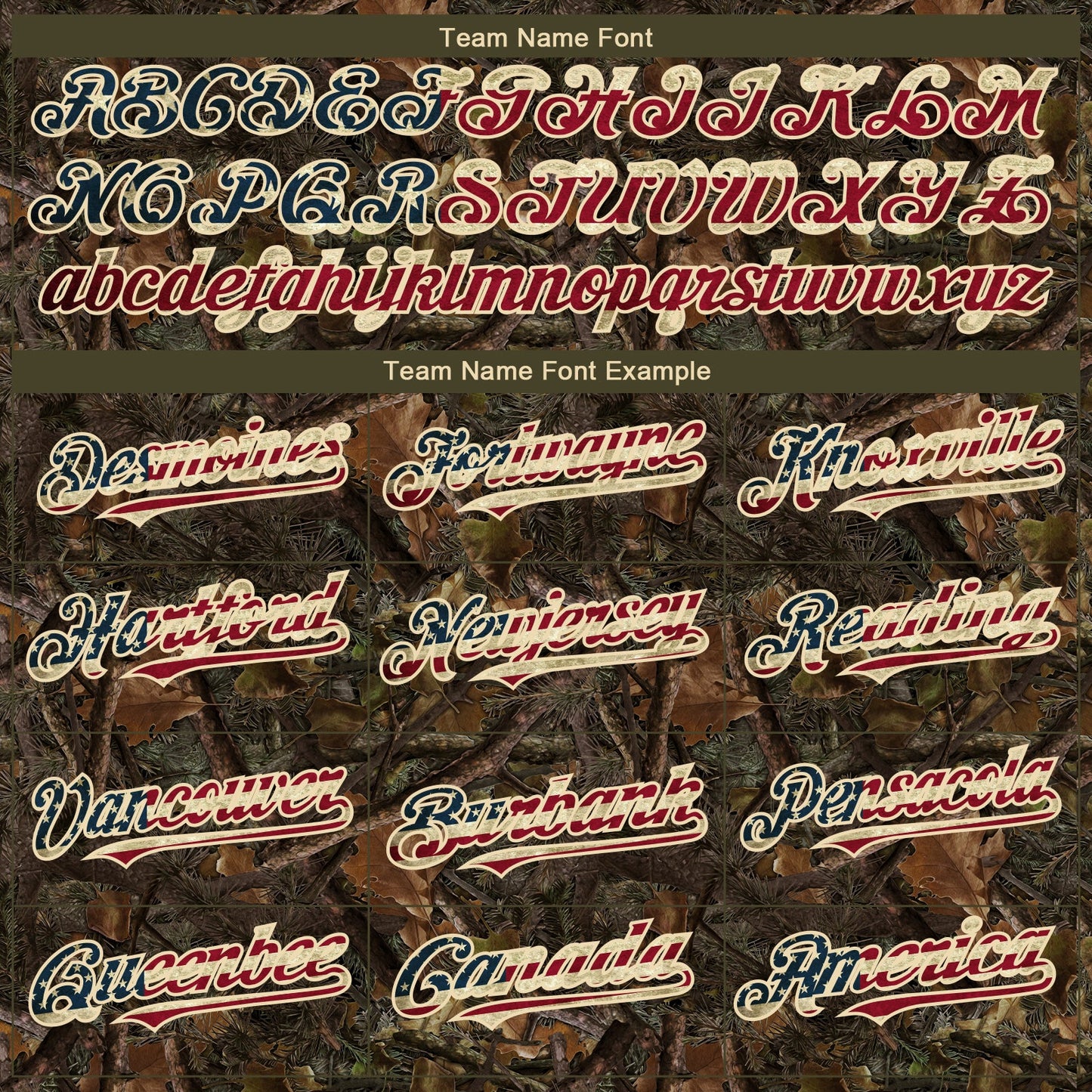 Custom Camo Vintage USA Flag-Cream 3D Woodland Camo Authentic Salute To Service Baseball Jersey - Sky-Custom
