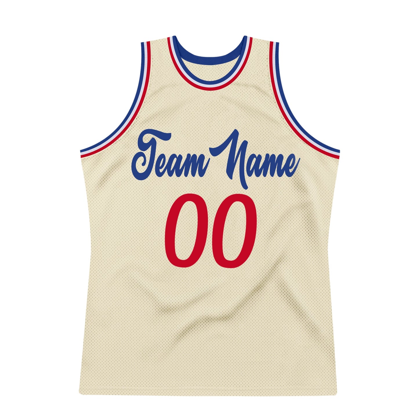 Custom Cream Red-Royal Authentic Throwback Basketball Jersey - Sky-Custom