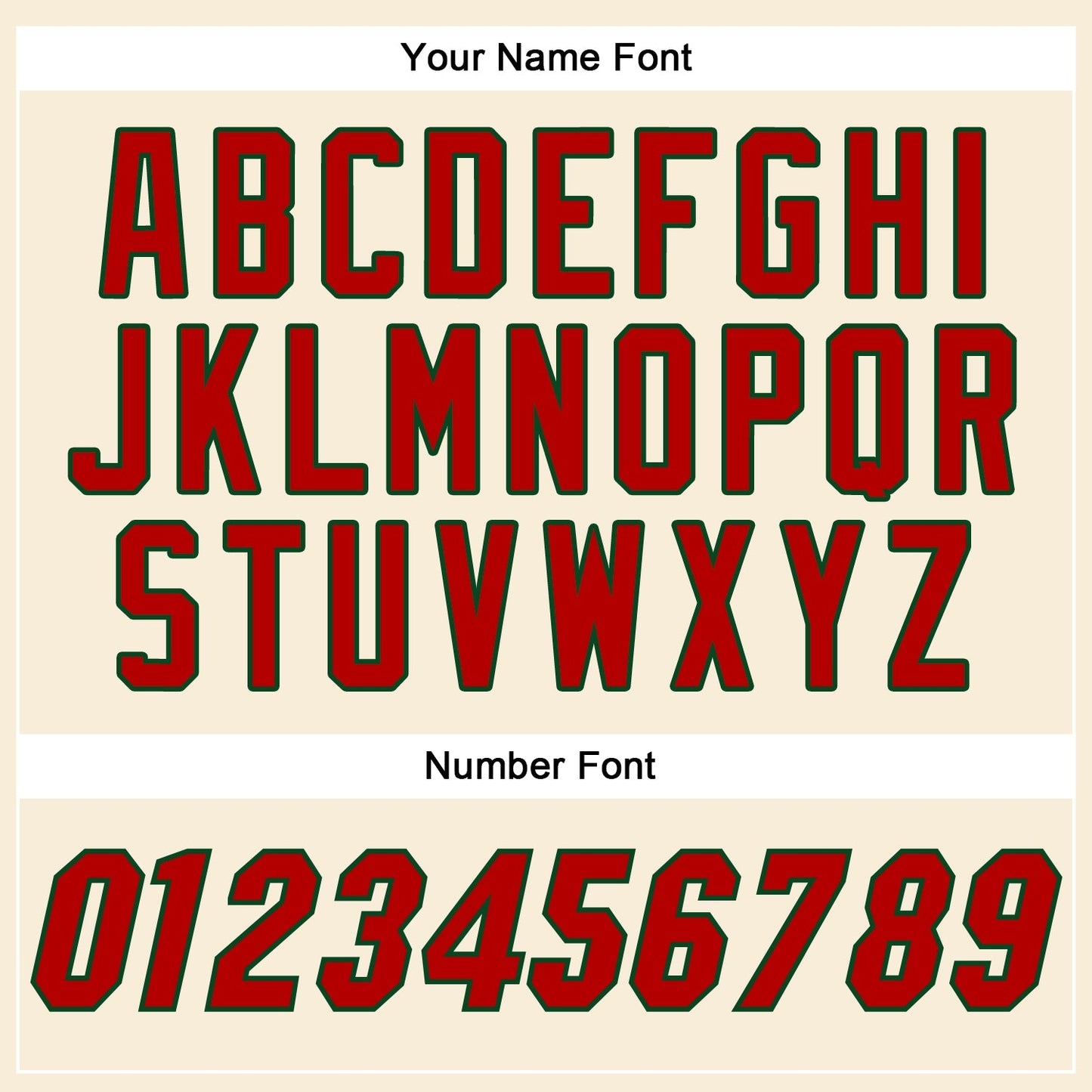 Custom Cream Red-Green Authentic Baseball Jersey - Sky-Custom