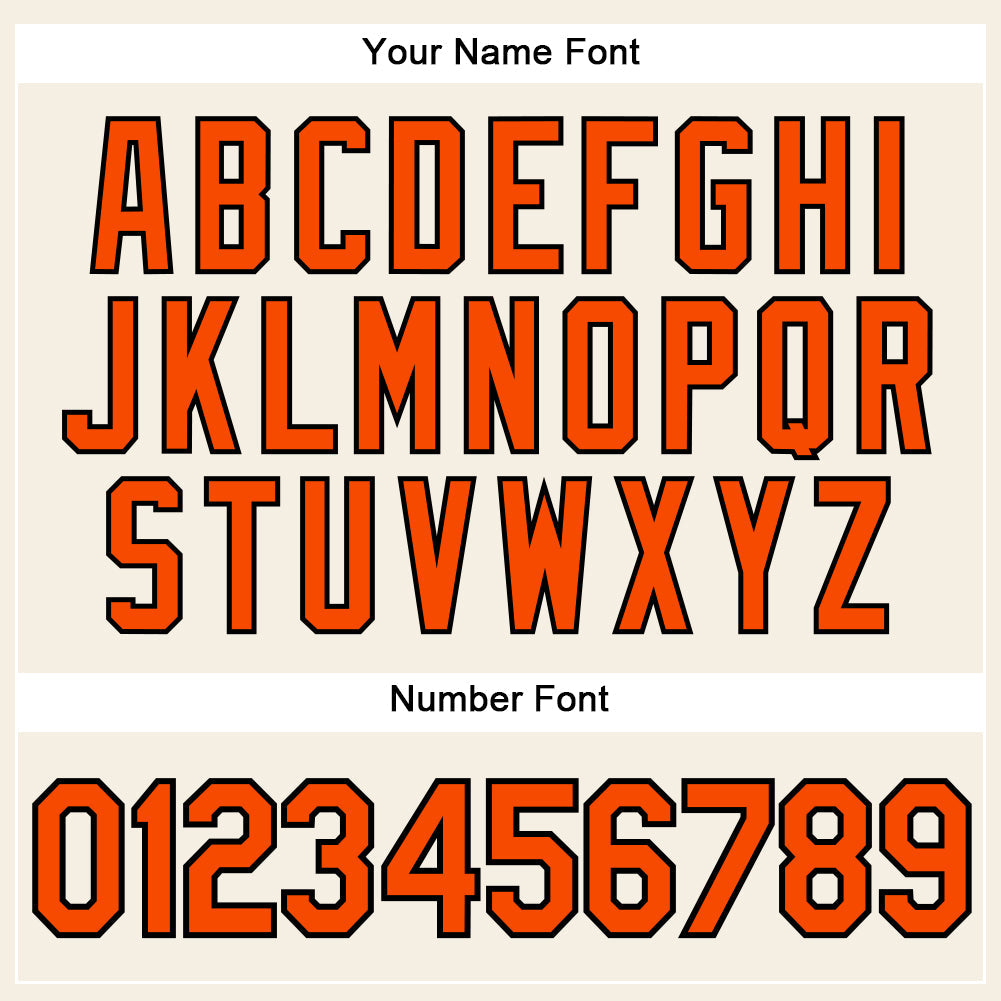 Custom Cream Orange-Black Authentic Sleeveless Baseball Jersey - Sky-Custom