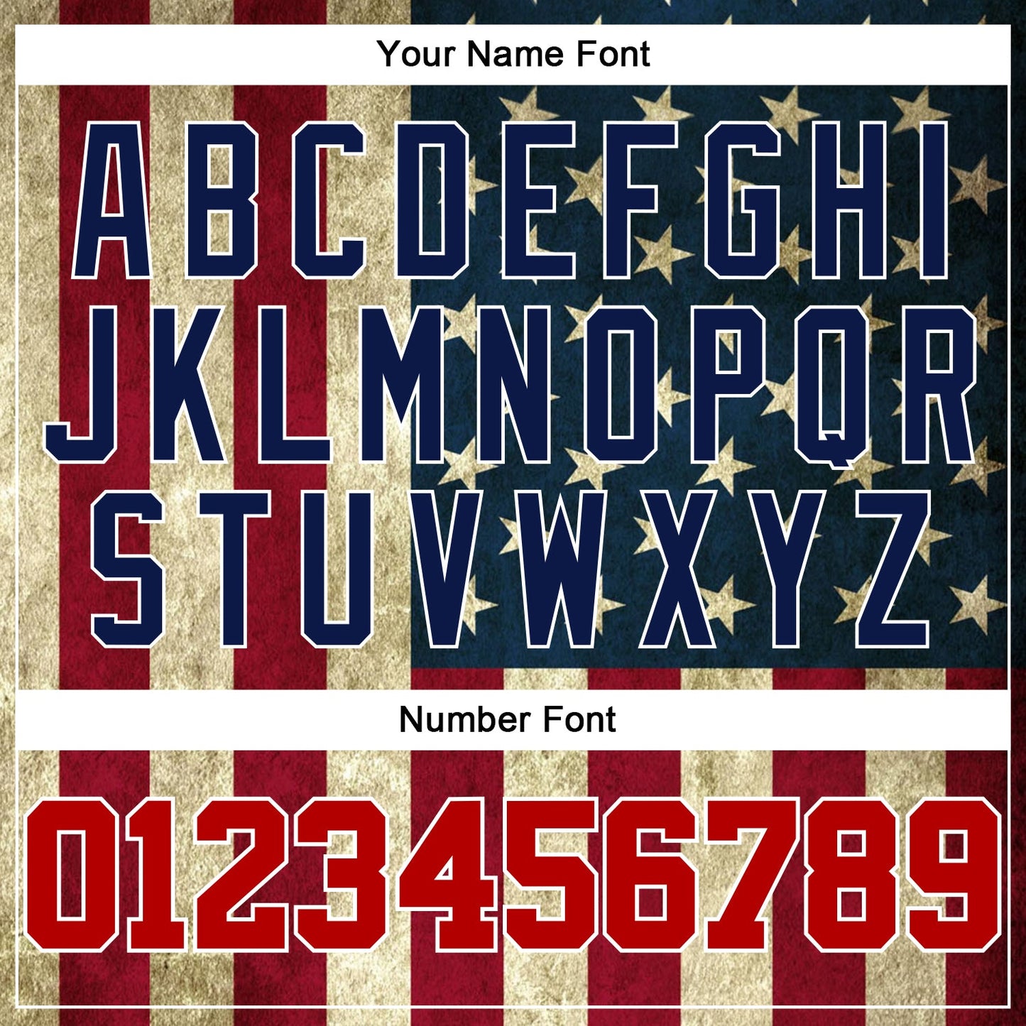 Custom Cream Red-Navy 3D American Flag Authentic Baseball Jersey - Sky-Custom