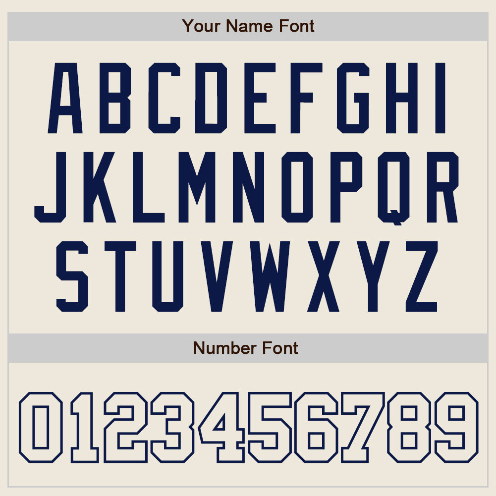 Custom Cream Cream-Navy Authentic Baseball Jersey - Sky-Custom