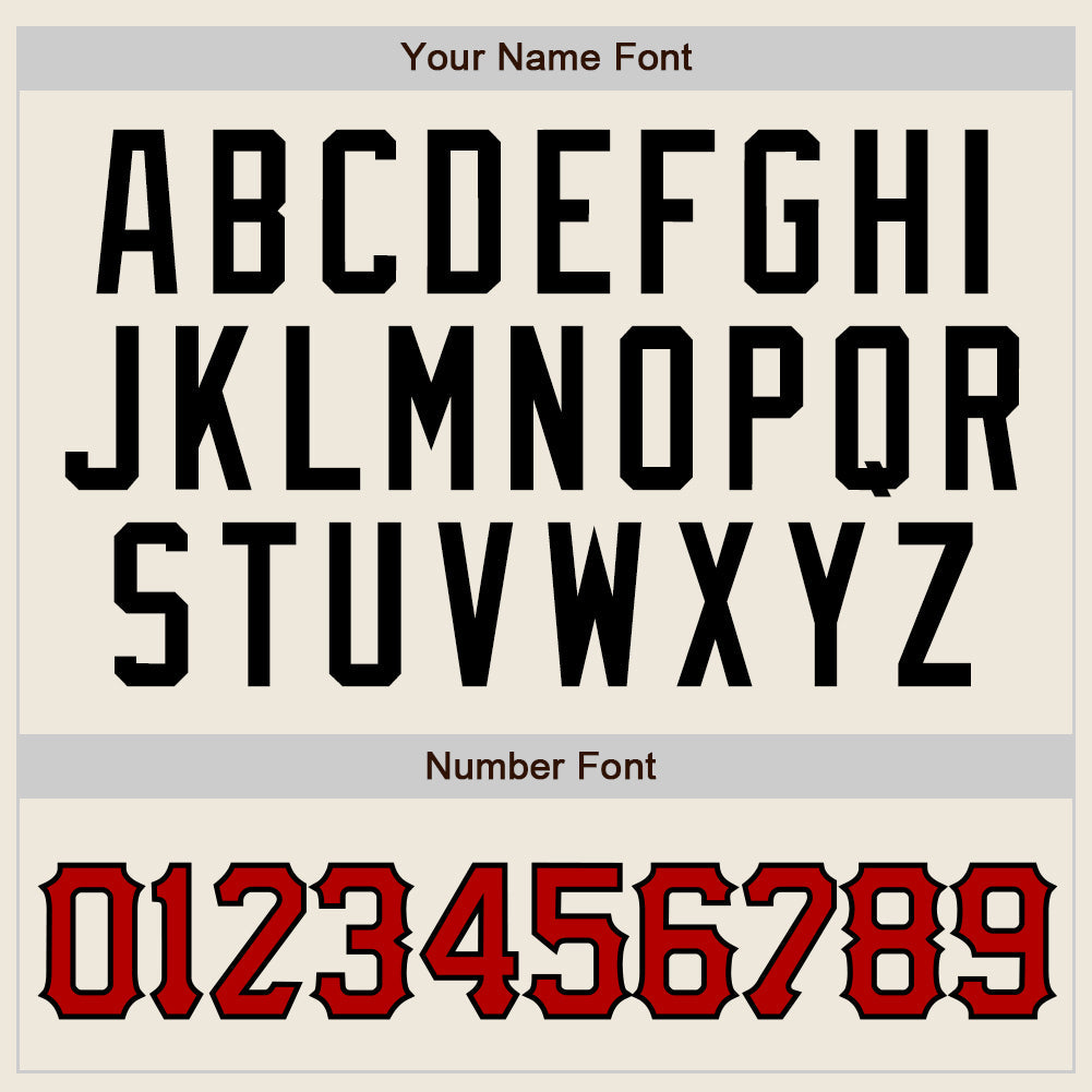 Custom Cream Black Pinstripe Red Black-White Authentic Baseball Jersey - Sky-Custom