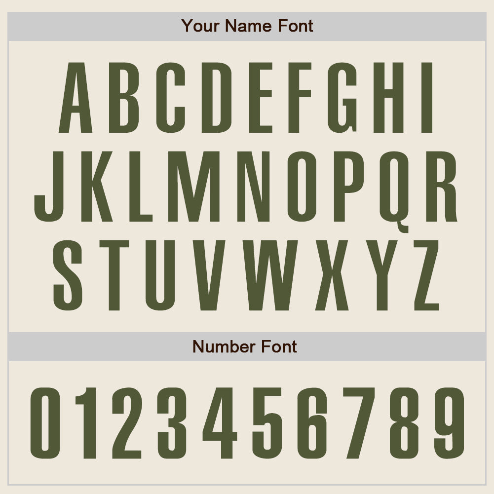 Custom Cream Olive Authentic Baseball Jersey - Sky-Custom