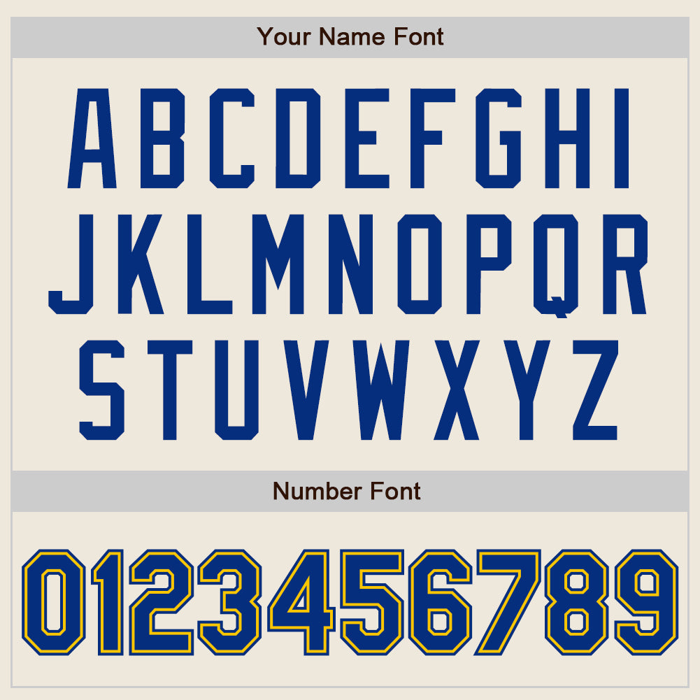 Custom Cream Royal-Gold Authentic Baseball Jersey - Sky-Custom