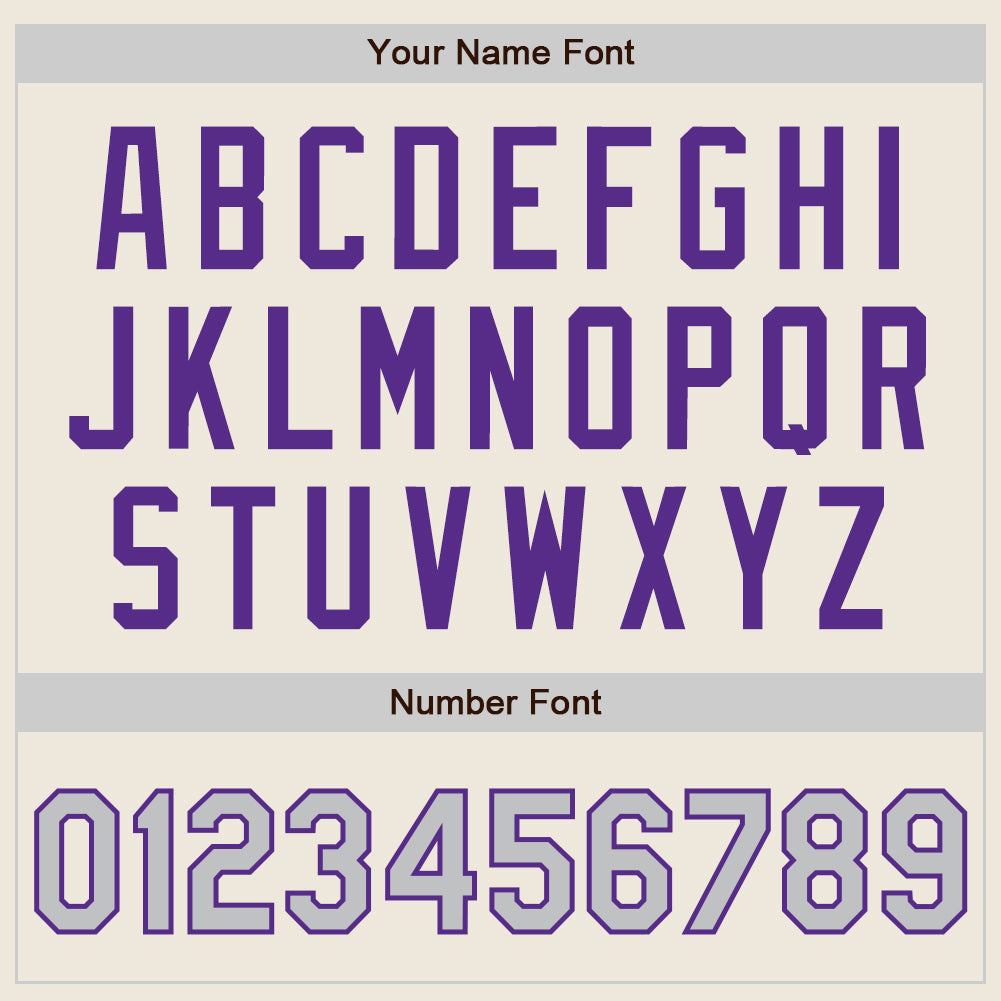 Custom Cream Gray-Purple Authentic Baseball Jersey - Sky-Custom