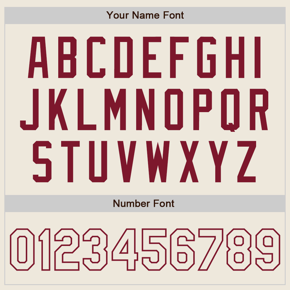 Custom Cream Cream-Crimson Authentic Baseball Jersey - Sky-Custom