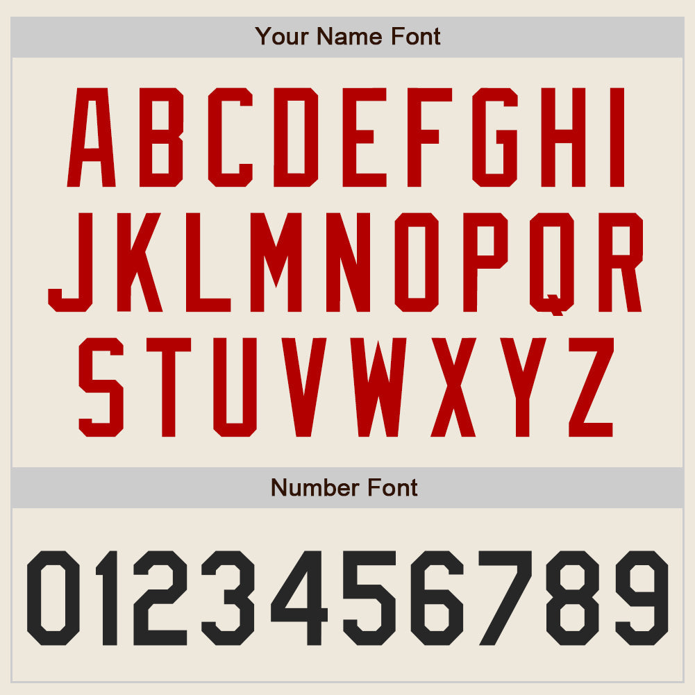 Custom Cream Black-Red Authentic Baseball Jersey - Sky-Custom