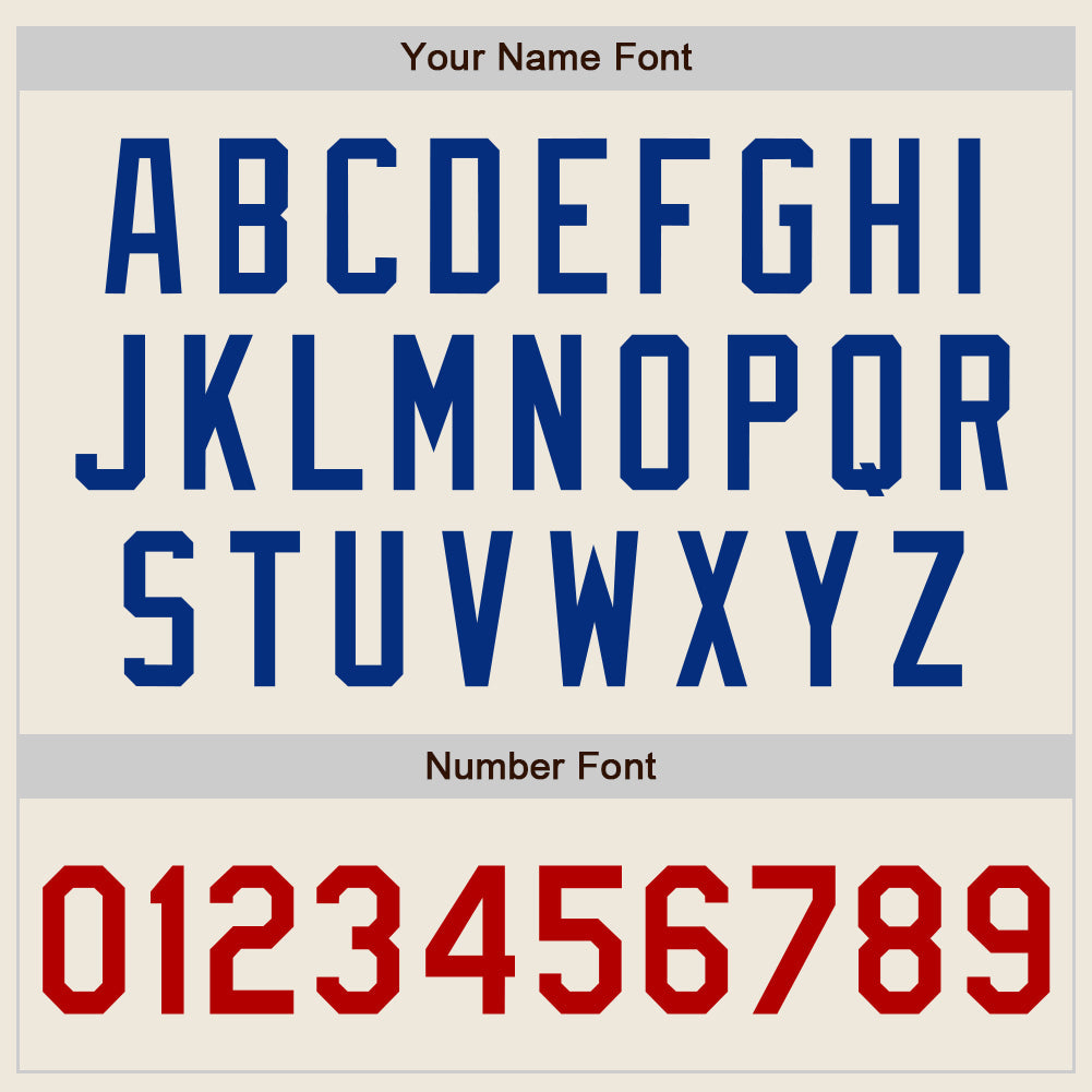 Custom Cream Royal Pinstripe Red Authentic Baseball Jersey - Sky-Custom