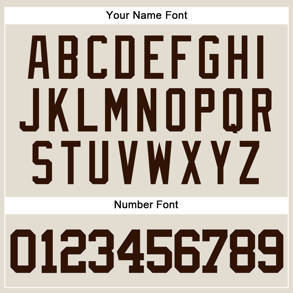 Custom Cream Brown Authentic Baseball Jersey - Sky-Custom