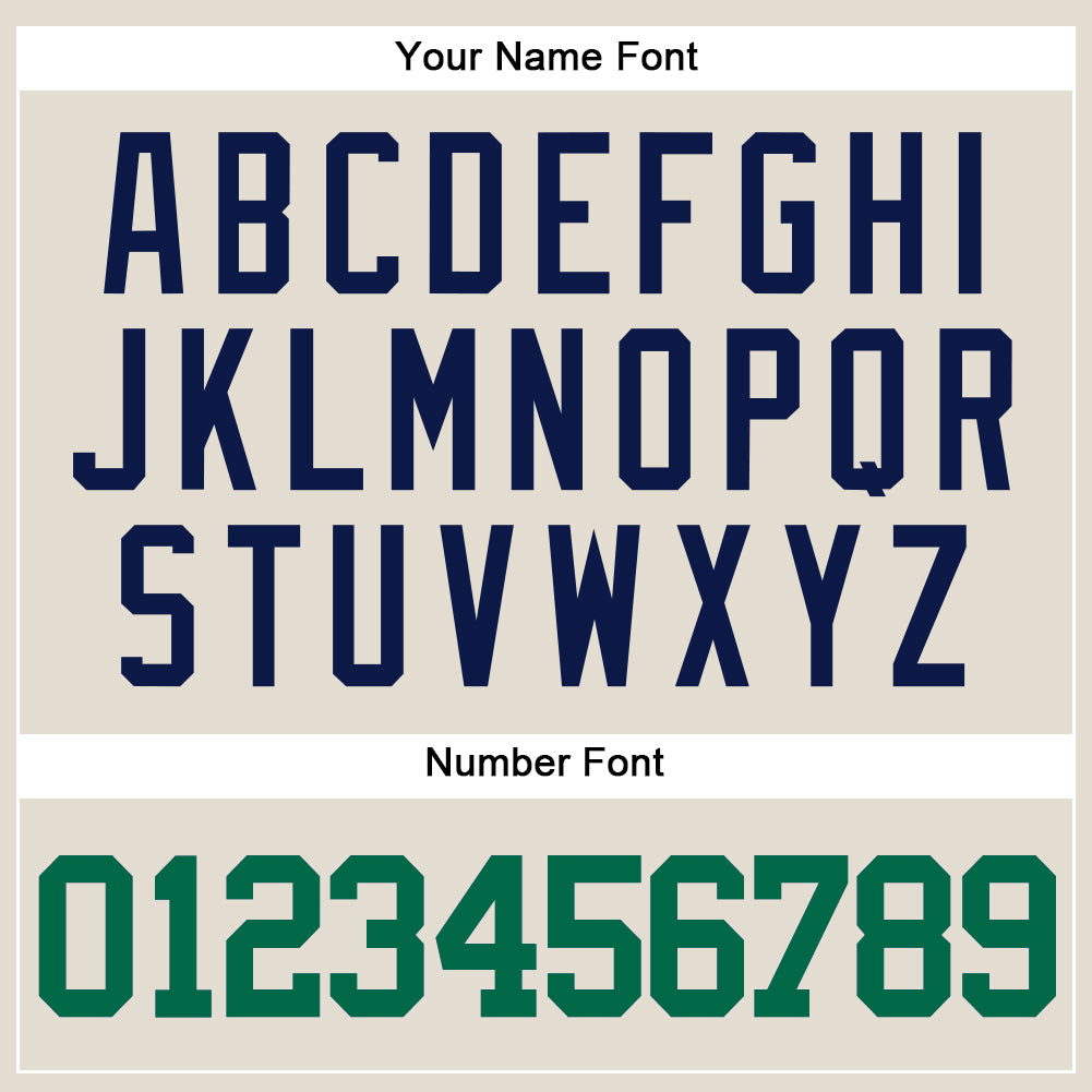 Custom Cream Kelly Green-Navy Authentic Baseball Jersey - Sky-Custom