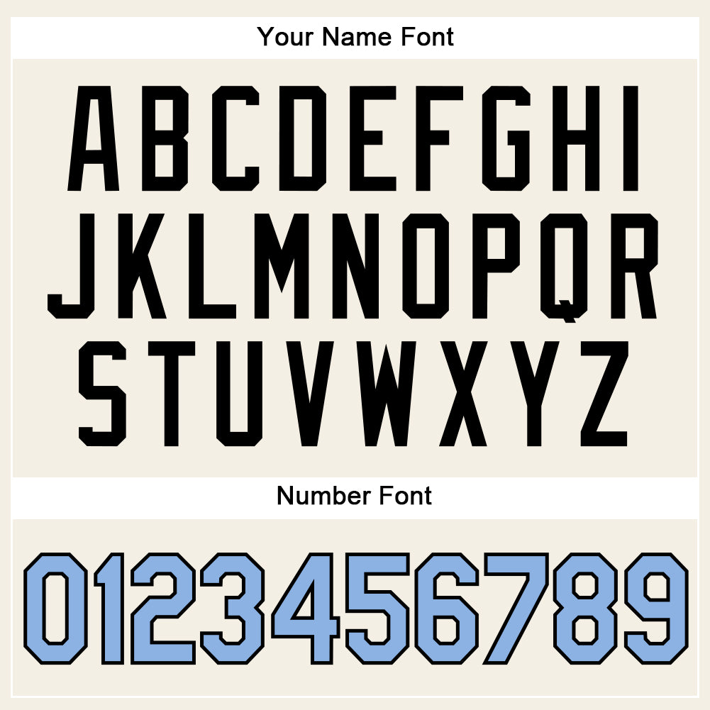 Custom Cream Light Blue Pinstripe Black Authentic Baseball Jersey - Sky-Custom