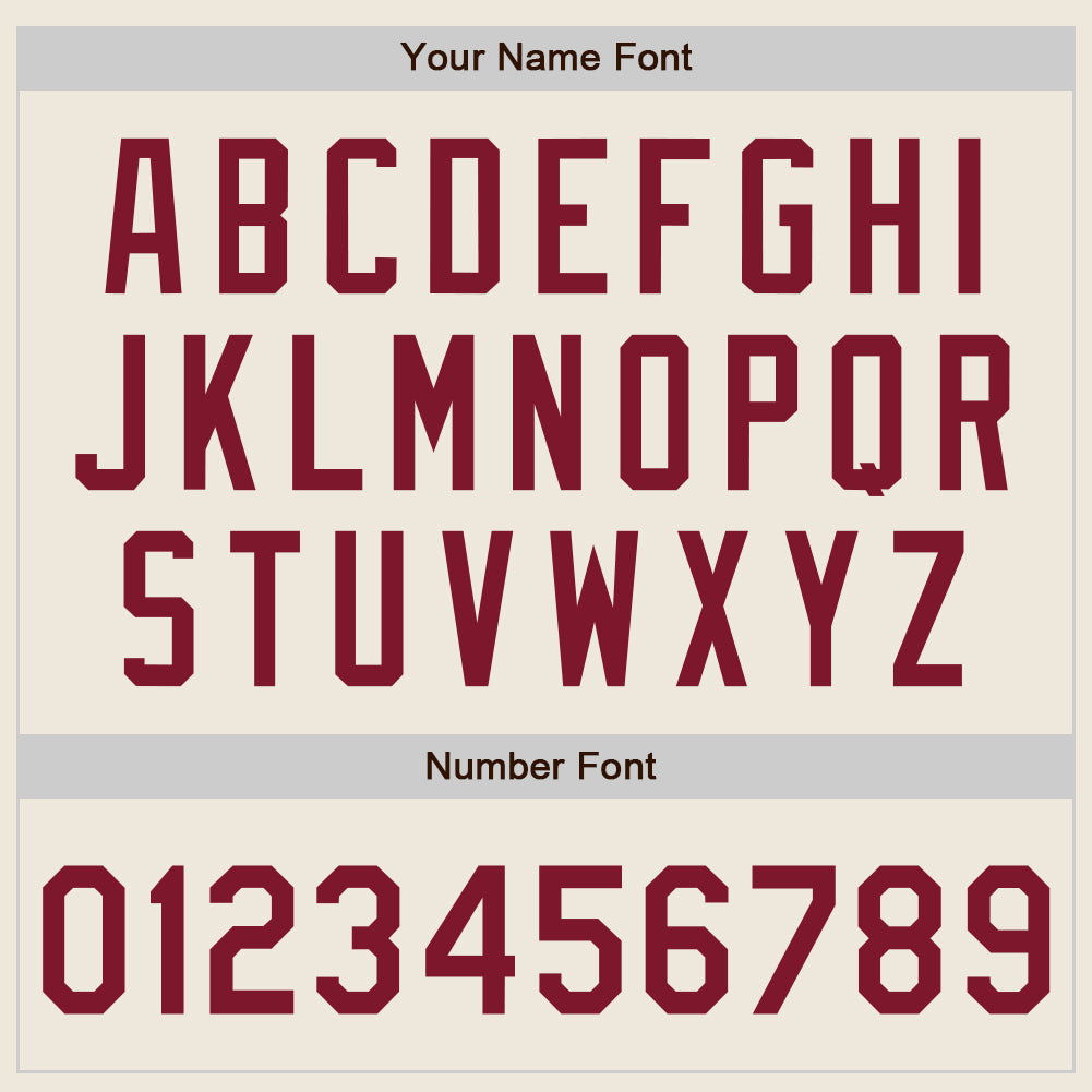 Custom Cream Crimson Authentic Baseball Jersey - Sky-Custom