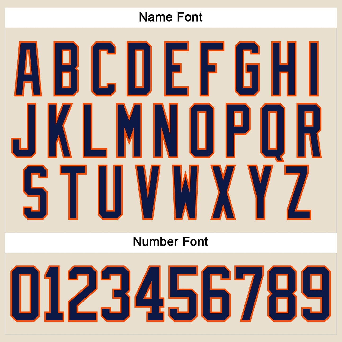Custom Cream Navy-Orange Hockey Lace Neck Jersey - Sky-Custom