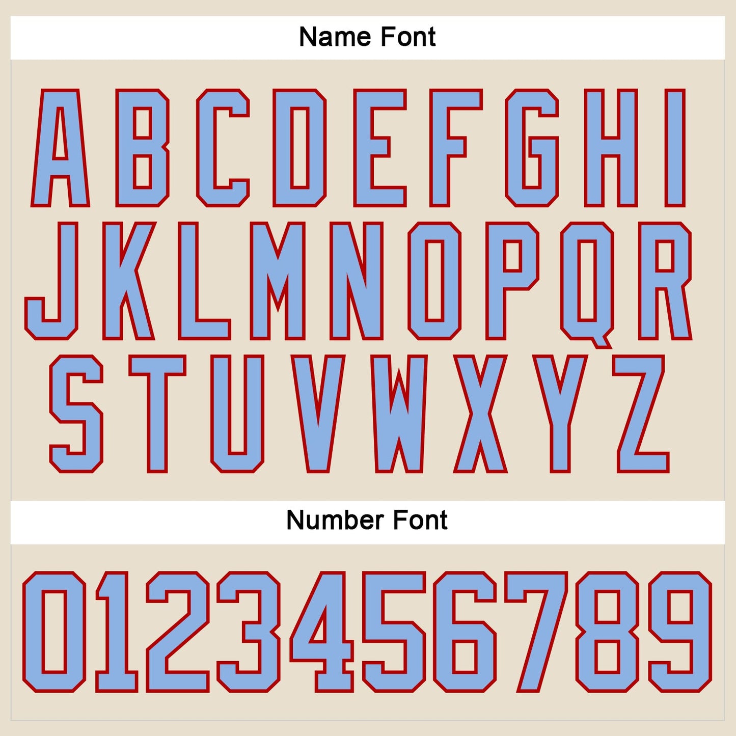 Custom Cream Light Blue-Red Hockey Lace Neck Jersey - Sky-Custom