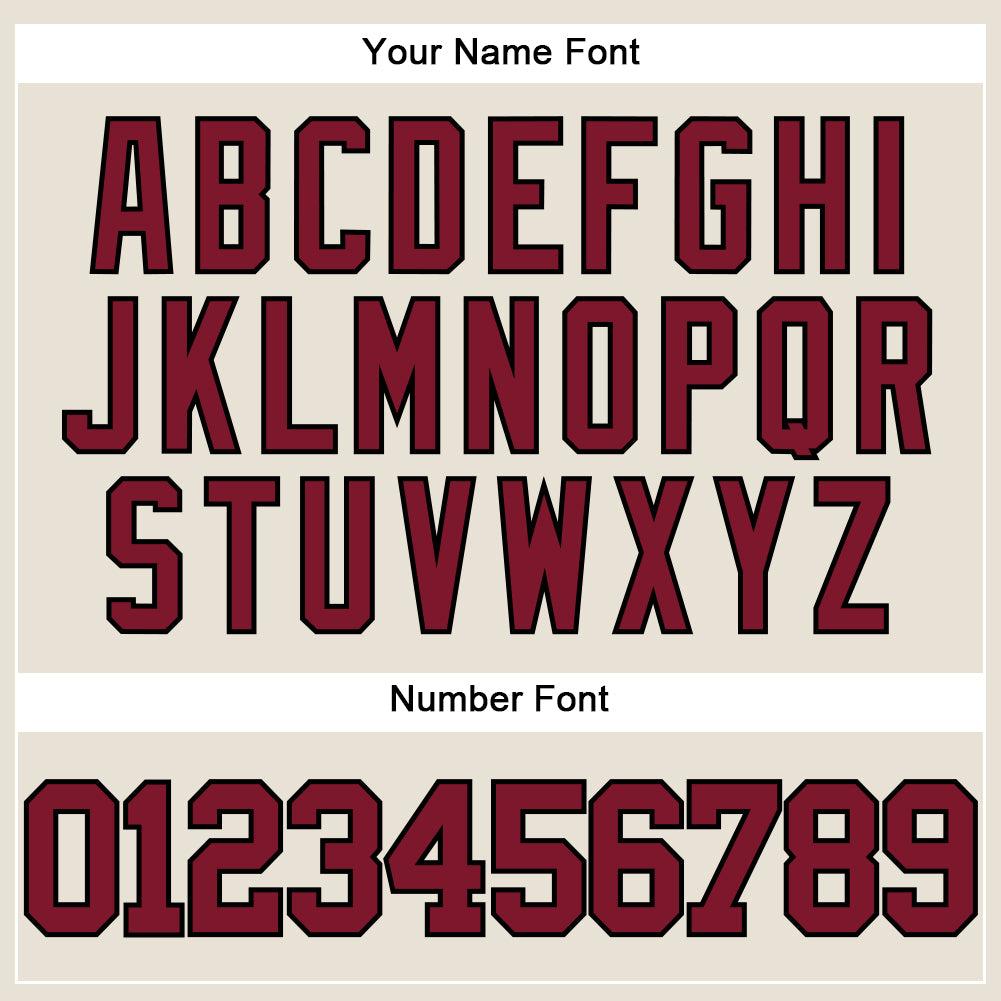 Custom Cream Crimson-Black Authentic Baseball Jersey - Sky-Custom