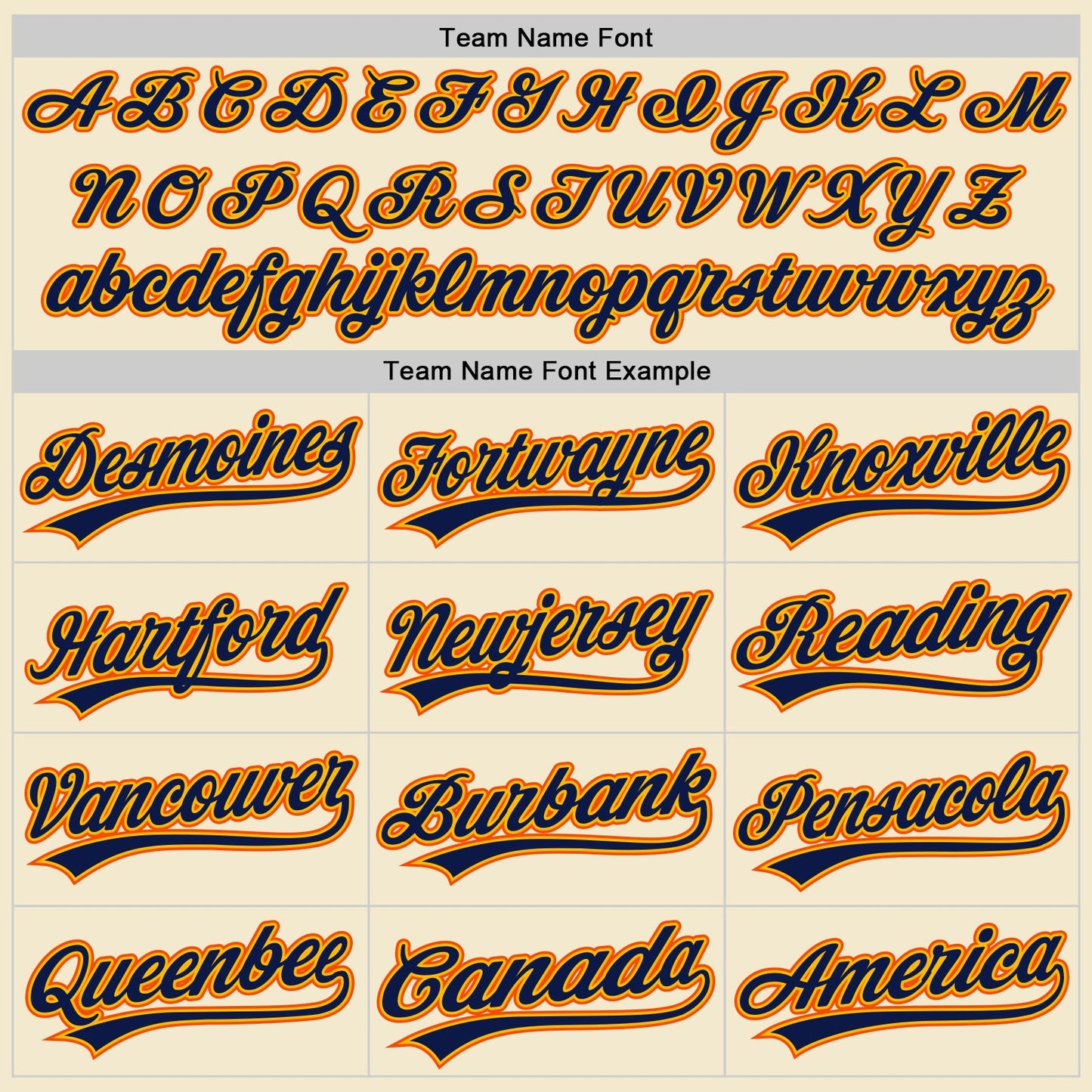 Custom Cream Navy Gold-Orange Authentic Throwback Baseball Jersey - Sky-Custom