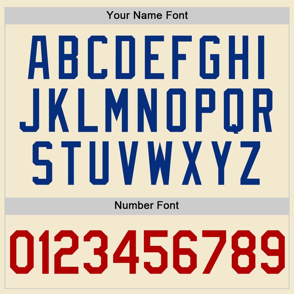 Custom Cream Red Royal-White Authentic Throwback Baseball Jersey - Sky-Custom