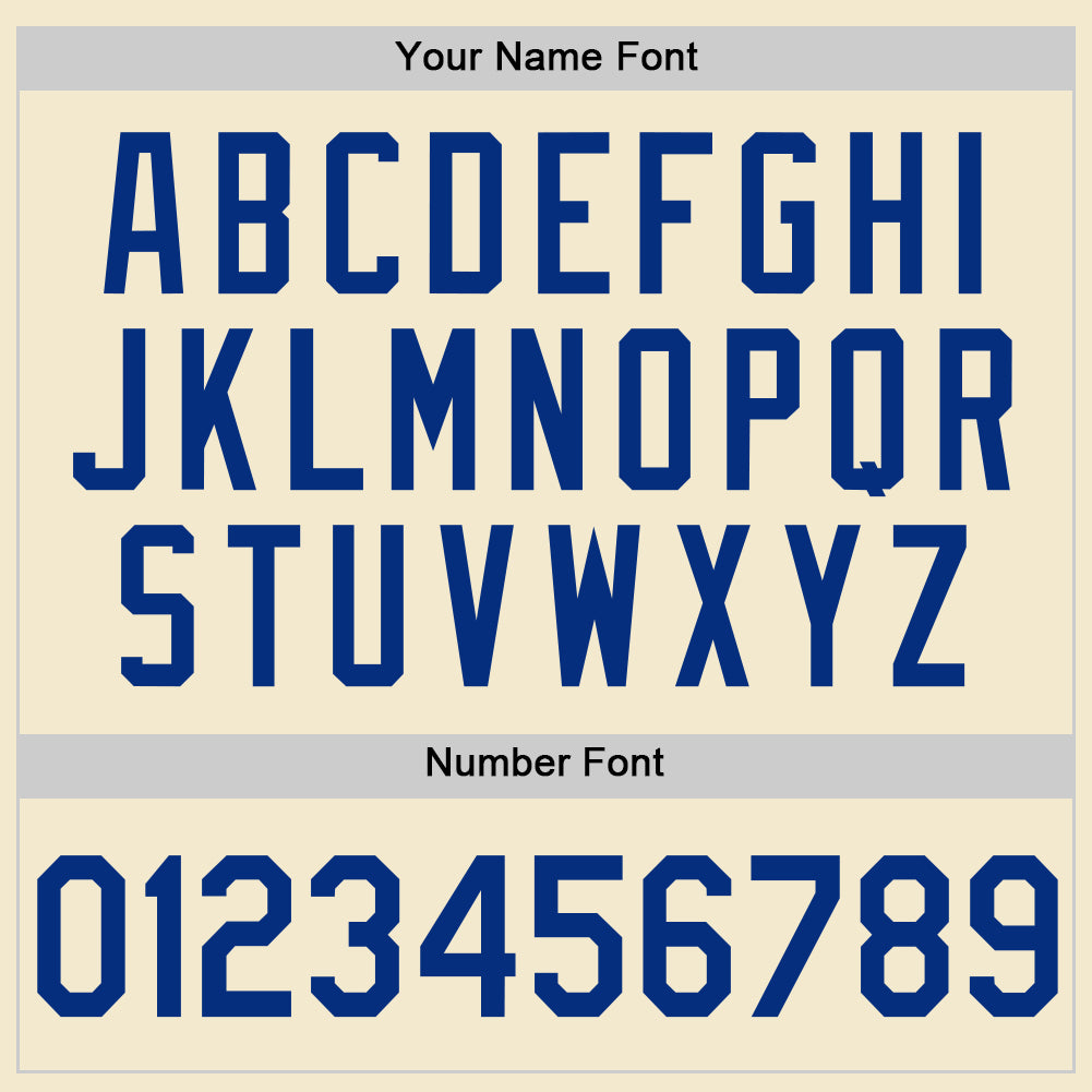 Custom Cream Royal-White Authentic Throwback Baseball Jersey - Sky-Custom