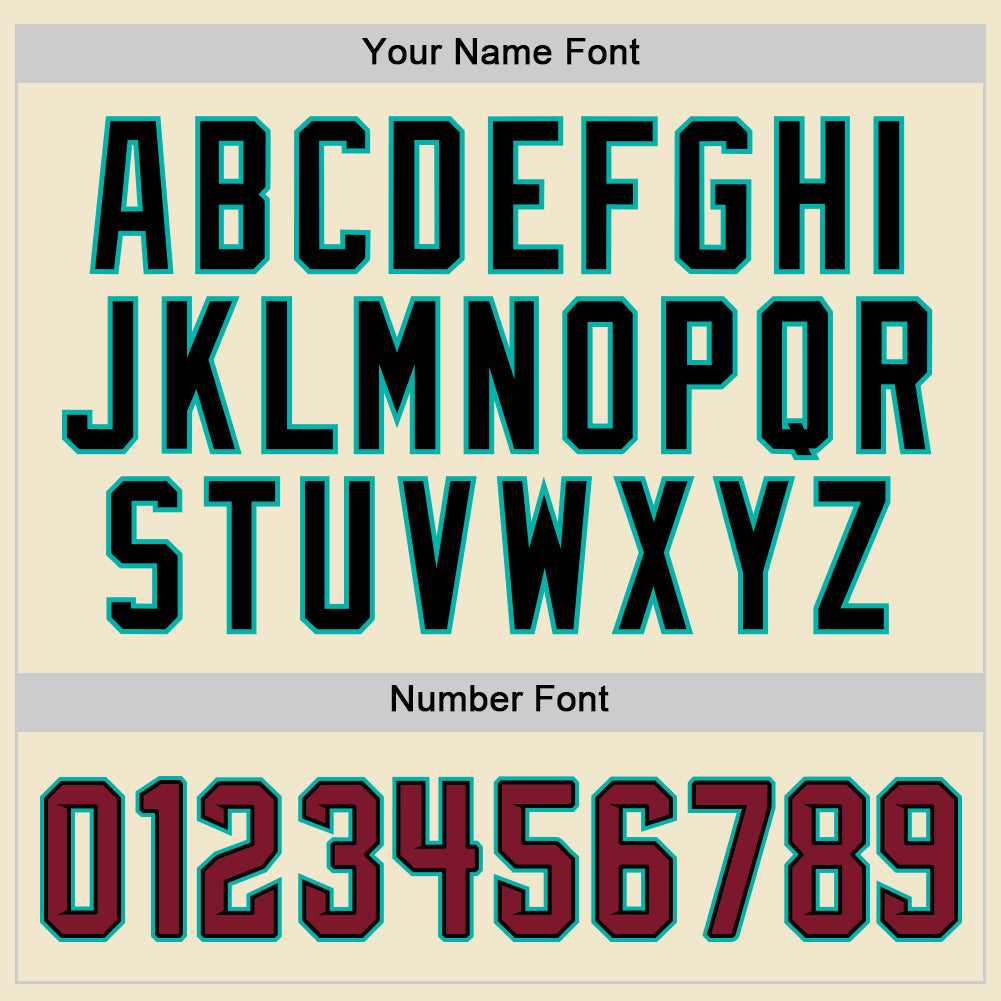 Custom Cream Crimson Black-Aqua Mesh Authentic Throwback Baseball Jersey - Sky-Custom