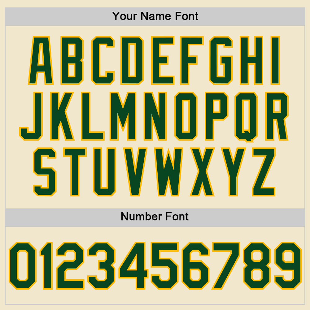 Custom Cream Green-Gold Mesh Authentic Throwback Baseball Jersey - Sky-Custom