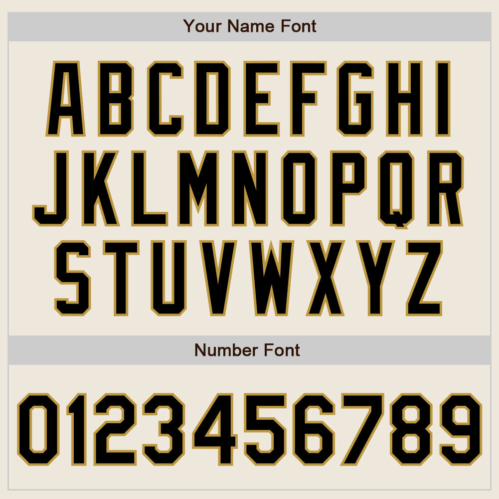 Custom Cream (Black Old Gold Pinstripe) Black-Old Gold Authentic Baseball Jersey - Sky-Custom