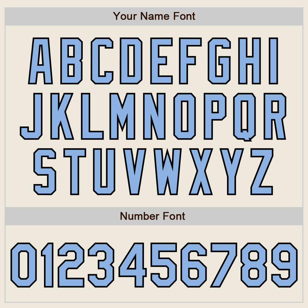 Custom Cream (Black Light Blue Pinstripe) Light Blue-Black Authentic Baseball Jersey - Sky-Custom