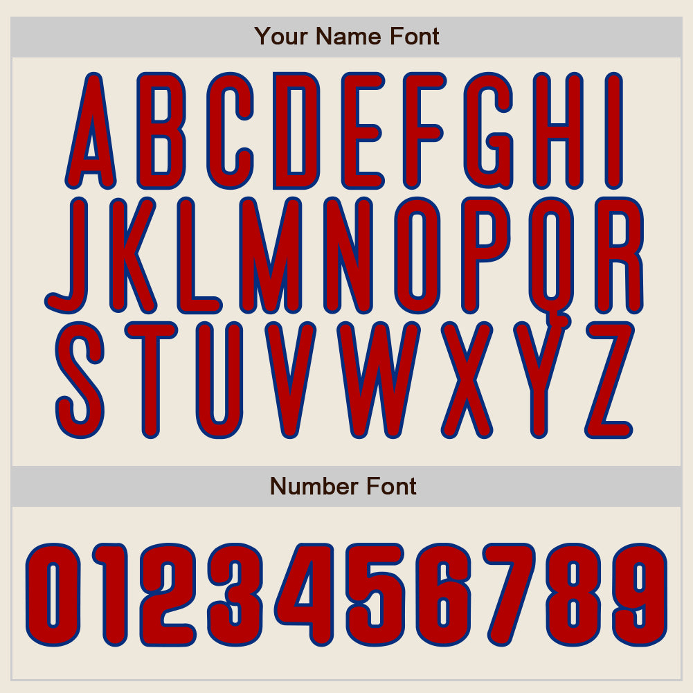 Custom Cream (Royal Red Pinstripe) Red-Royal Authentic Baseball Jersey - Sky-Custom