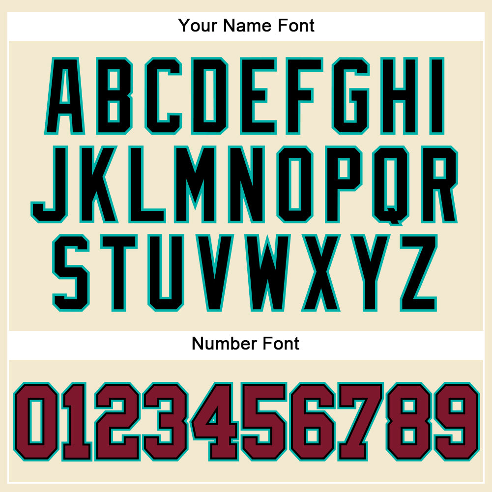 Custom Cream Crimson Black-Aqua Mesh Authentic Throwback Baseball Jersey - Sky-Custom