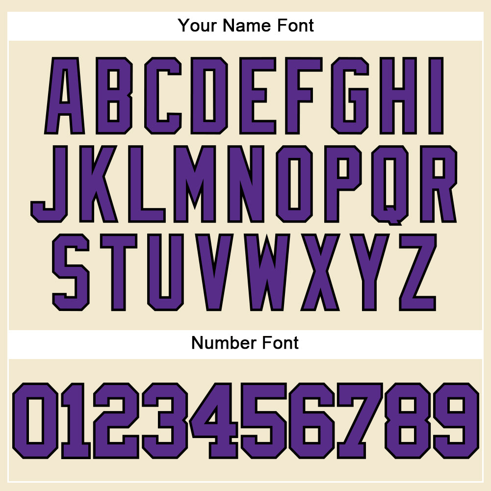 Custom Cream Purple-Black Mesh Authentic Throwback Baseball Jersey - Sky-Custom