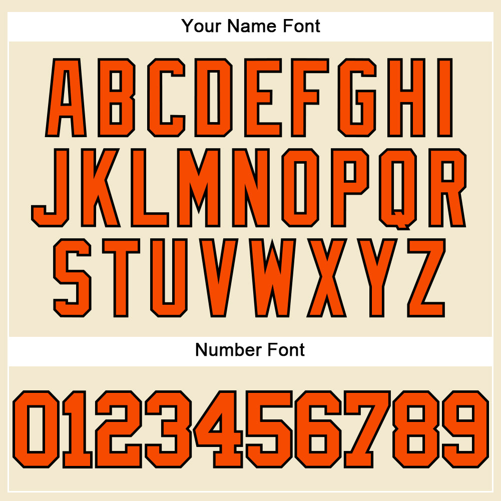 Custom Cream Orange-Black Mesh Authentic Throwback Baseball Jersey - Sky-Custom