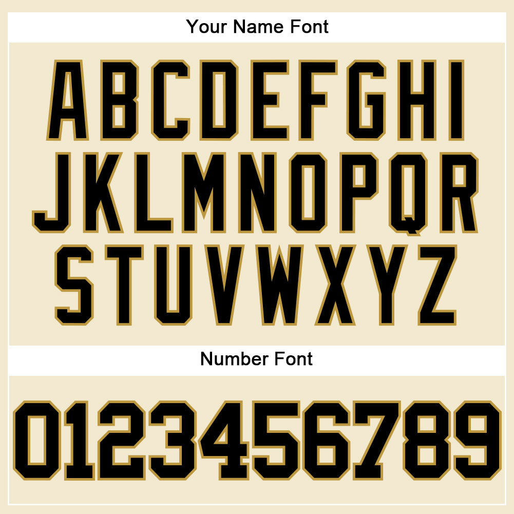 Custom Cream Black-Old Gold Mesh Authentic Throwback Baseball Jersey - Sky-Custom