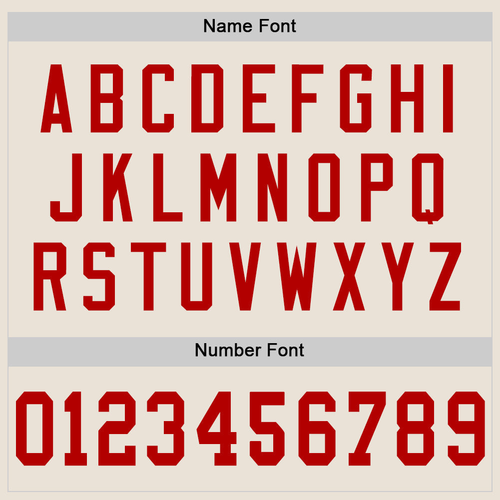 Custom Cream Red-White Mesh Authentic Throwback Football Jersey - Sky-Custom