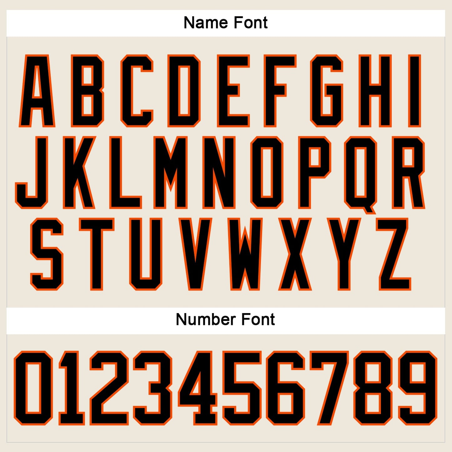 Custom Cream Black-Orange Hockey Lace Neck Jersey - Sky-Custom