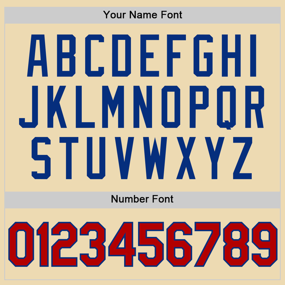 Custom Cream Red-Royal Authentic Throwback Basketball Jersey - Sky-Custom