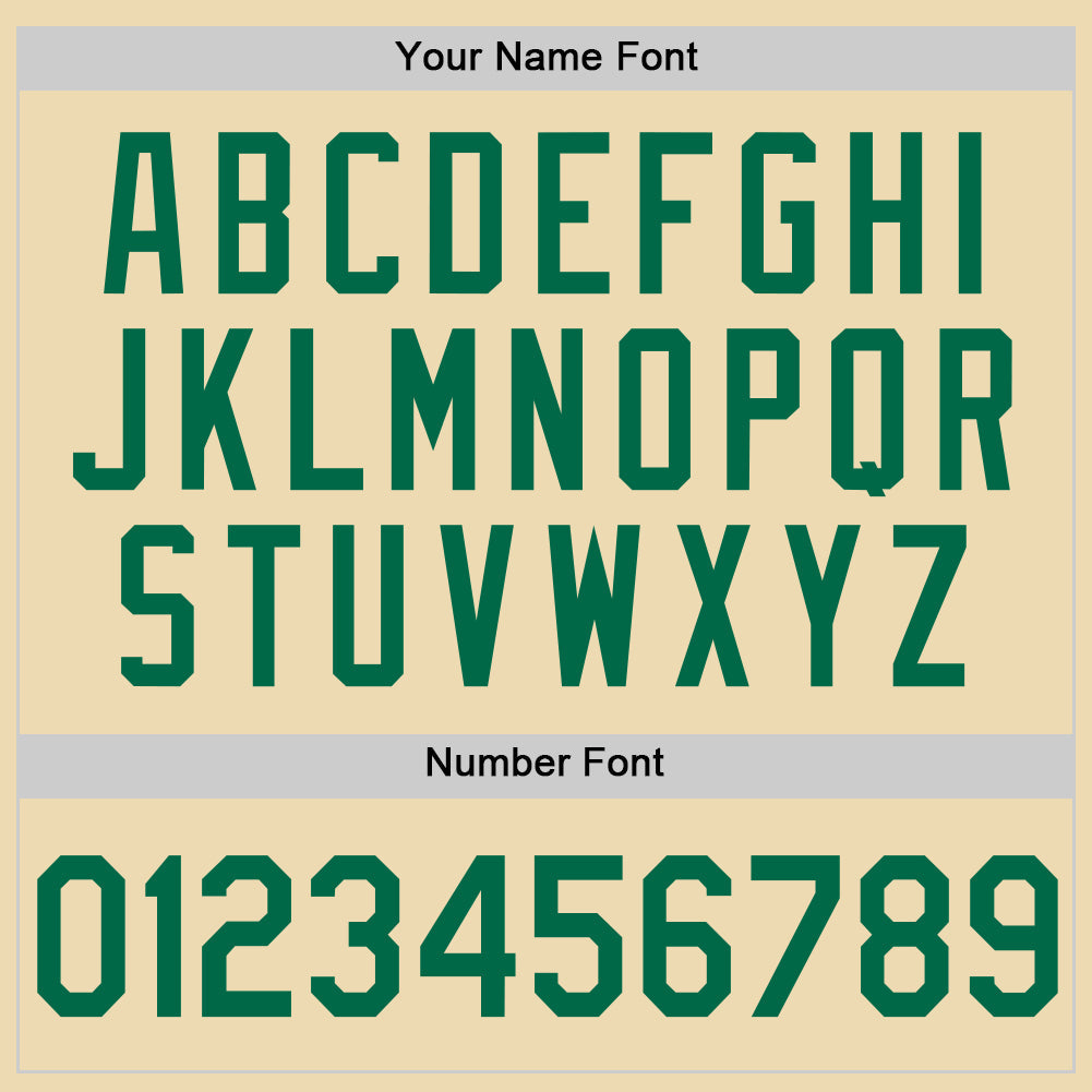 Custom Cream Kelly Green-White Authentic Throwback Basketball Jersey - Sky-Custom