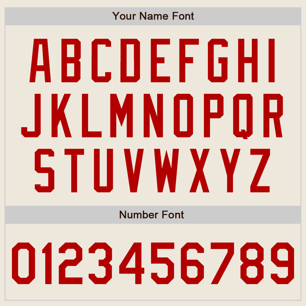 Custom Cream Red Authentic Baseball Jersey - Sky-Custom