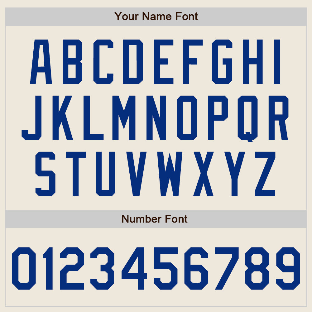 Custom Cream Royal Authentic Baseball Jersey - Sky-Custom