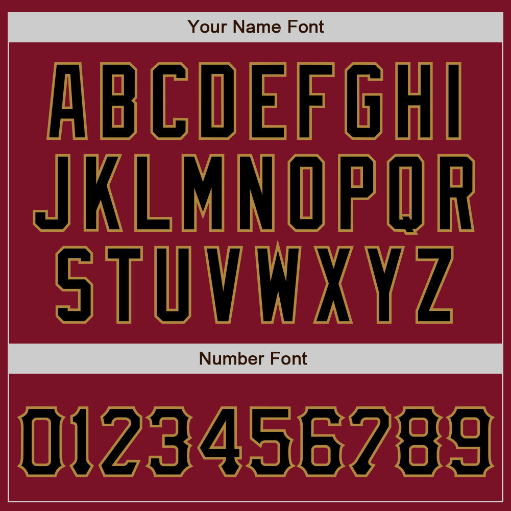 Custom Crimson Black-Old Gold Authentic Baseball Jersey - Sky-Custom