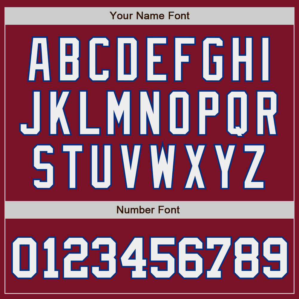 Custom Crimson White-Royal Authentic Baseball Jersey - Sky-Custom
