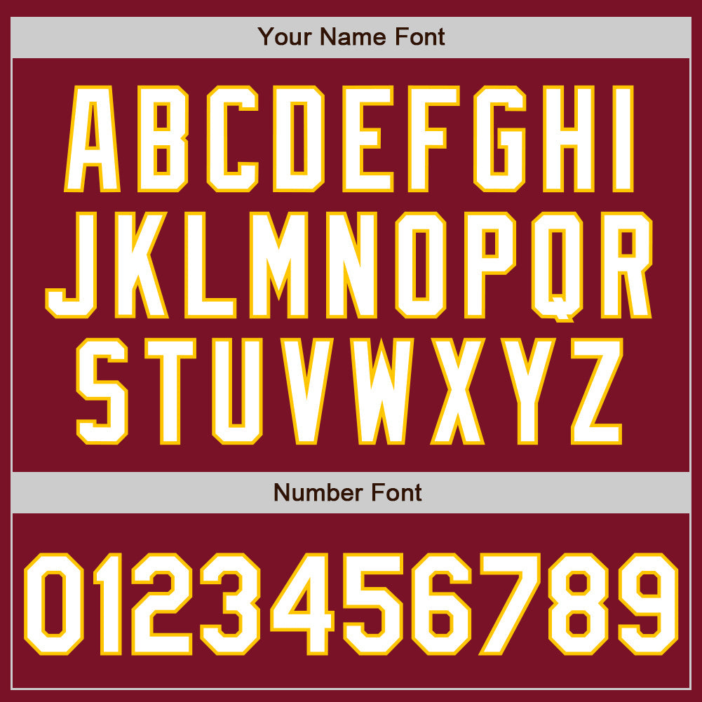 Custom Crimson White-Gold Authentic Baseball Jersey - Sky-Custom