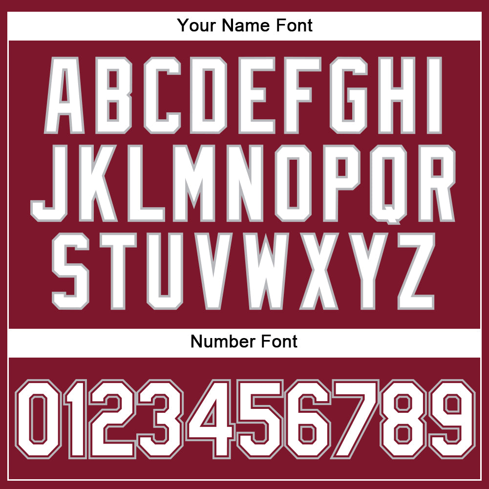 Custom Crimson White Pinstripe Gray Authentic Baseball Jersey - Sky-Custom