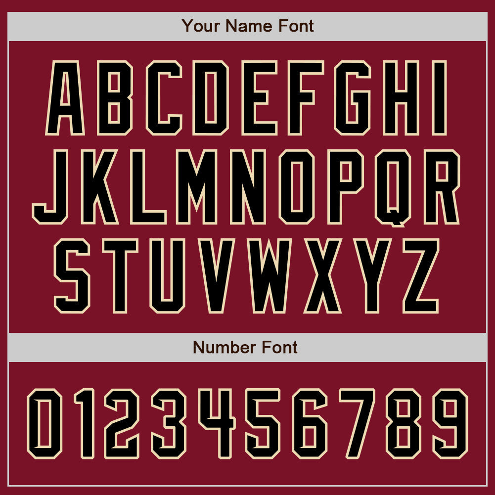 Custom Crimson Black-City Cream Authentic Baseball Jersey - Sky-Custom