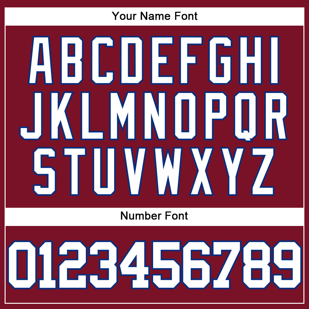 Custom Crimson White-Royal Authentic Baseball Jersey - Sky-Custom