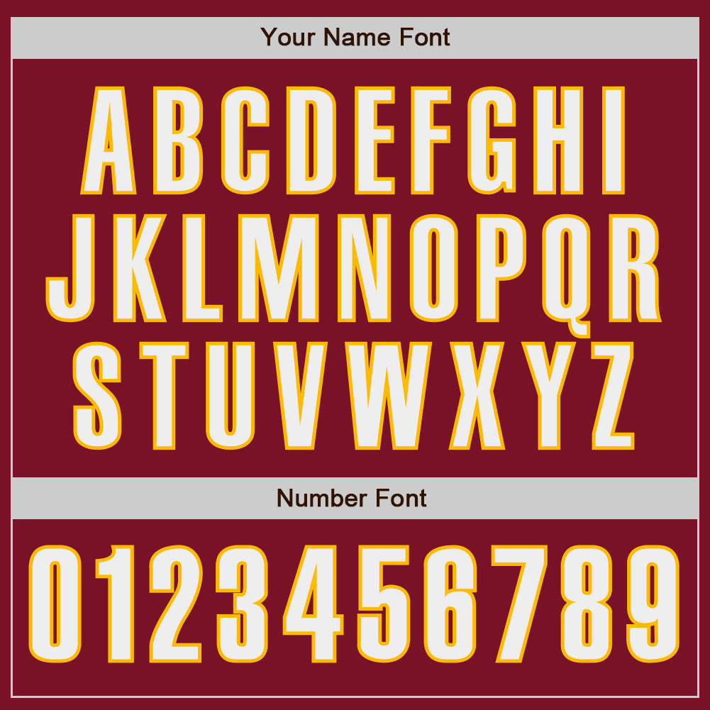 Custom Crimson White-Gold Authentic Baseball Jersey - Sky-Custom