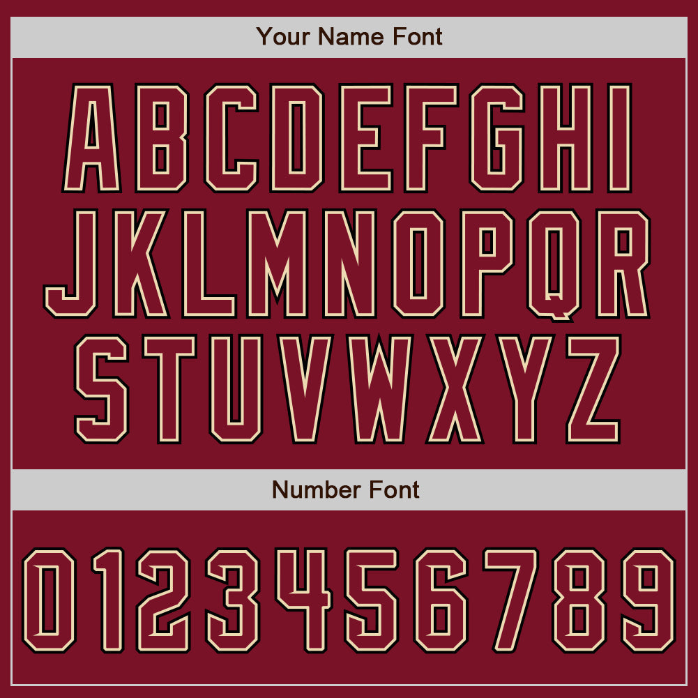 Custom Crimson Cream-Black Authentic Baseball Jersey - Sky-Custom