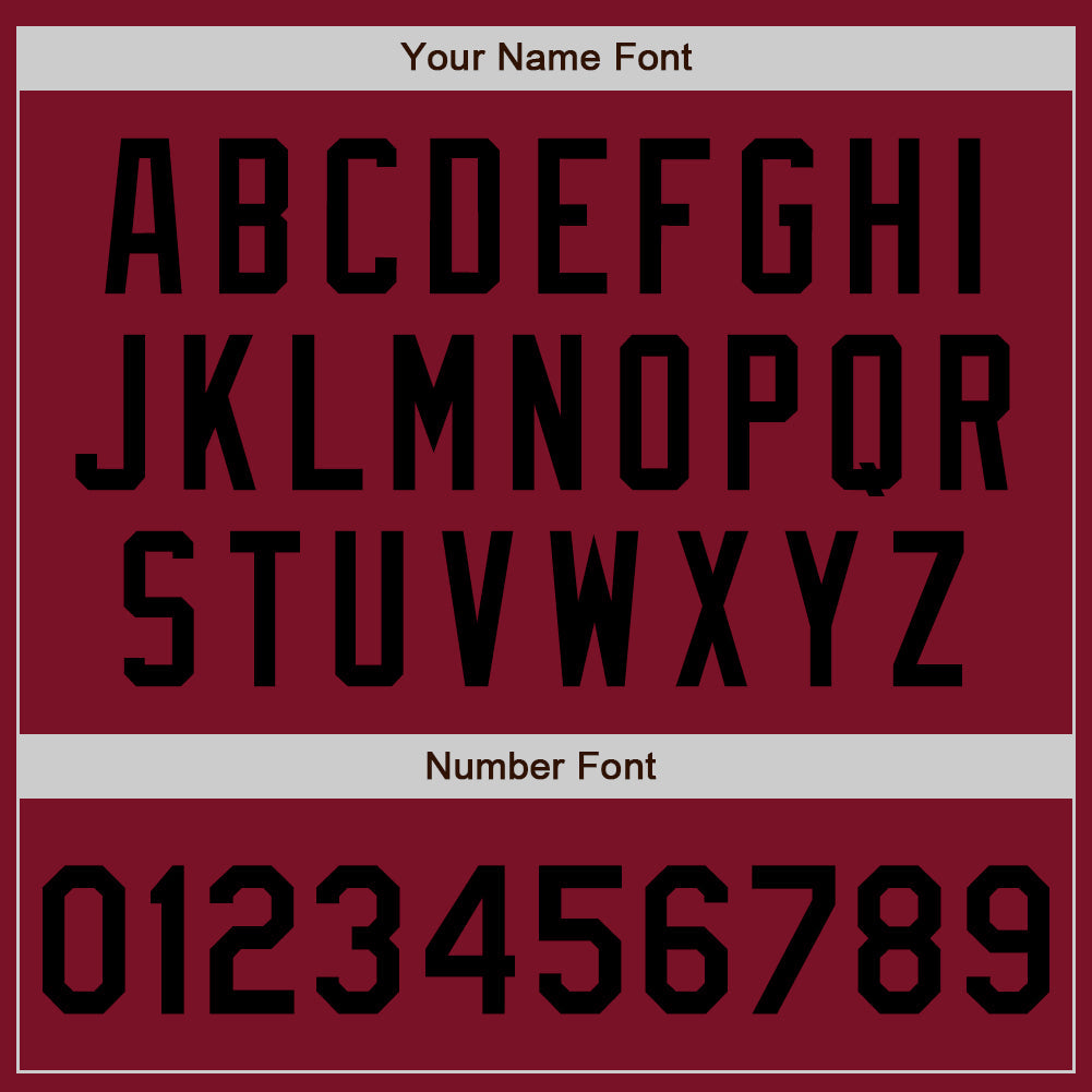 Custom Crimson Black Authentic Baseball Jersey - Sky-Custom