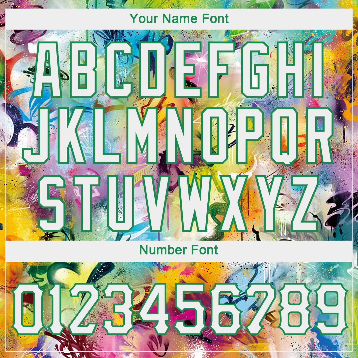 Custom Women's Graffiti Pattern White-Kelly Green Scratch 3D V-Neck Cropped Baseball Jersey - Sky-Custom