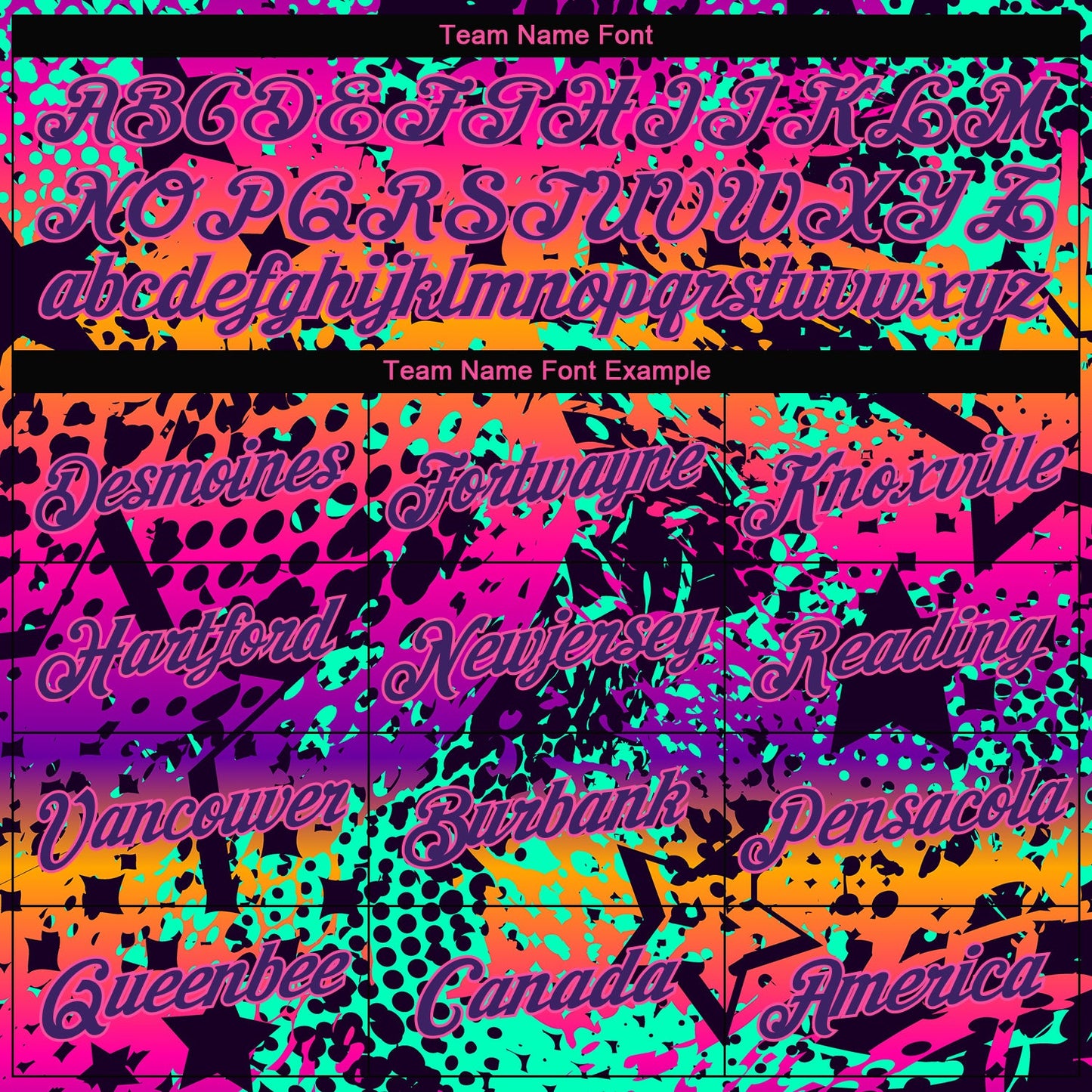 Custom Women's Graffiti Pattern Purple-Pink Bright Neon Colors 3D V-Neck Cropped Baseball Jersey - Sky-Custom