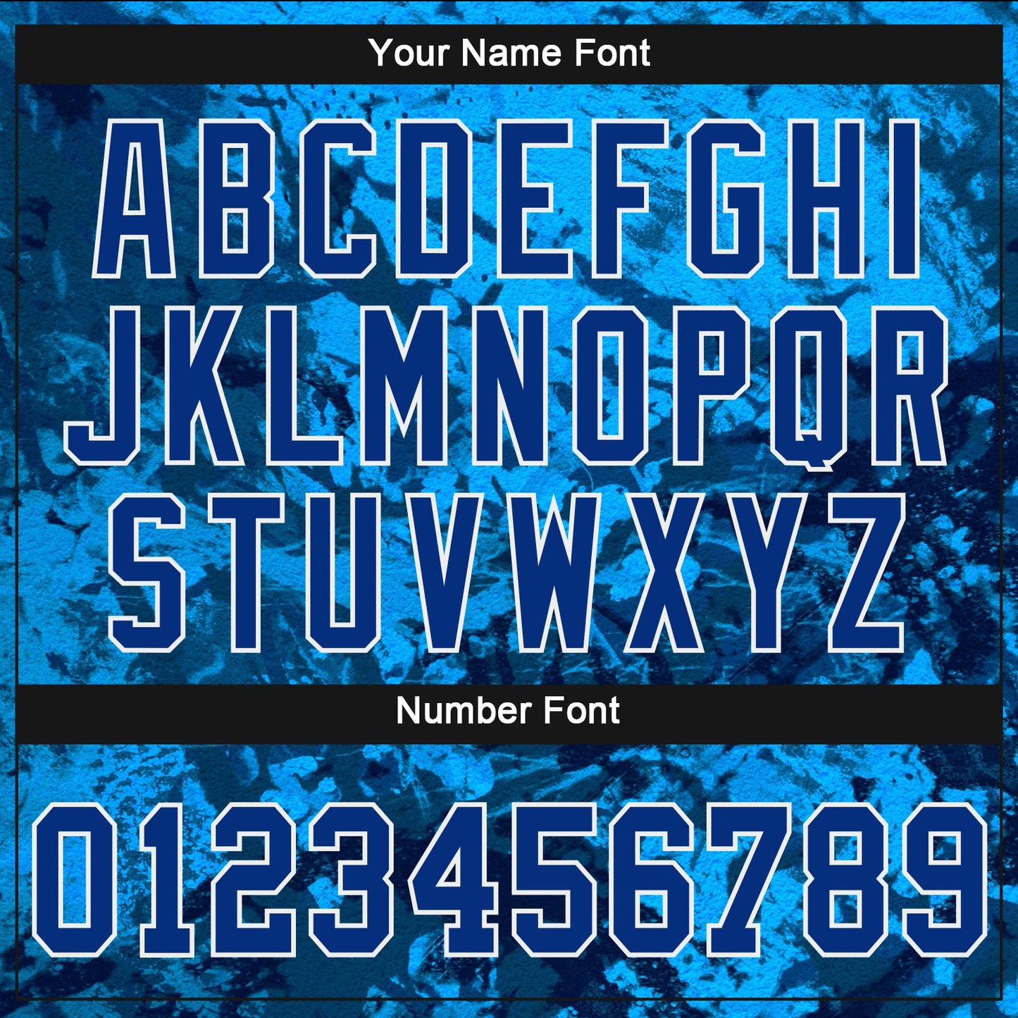 Custom Women's Graffiti Pattern Royal-White Abstract Ink Handmade Art 3D V-Neck Cropped Baseball Jersey - Sky-Custom